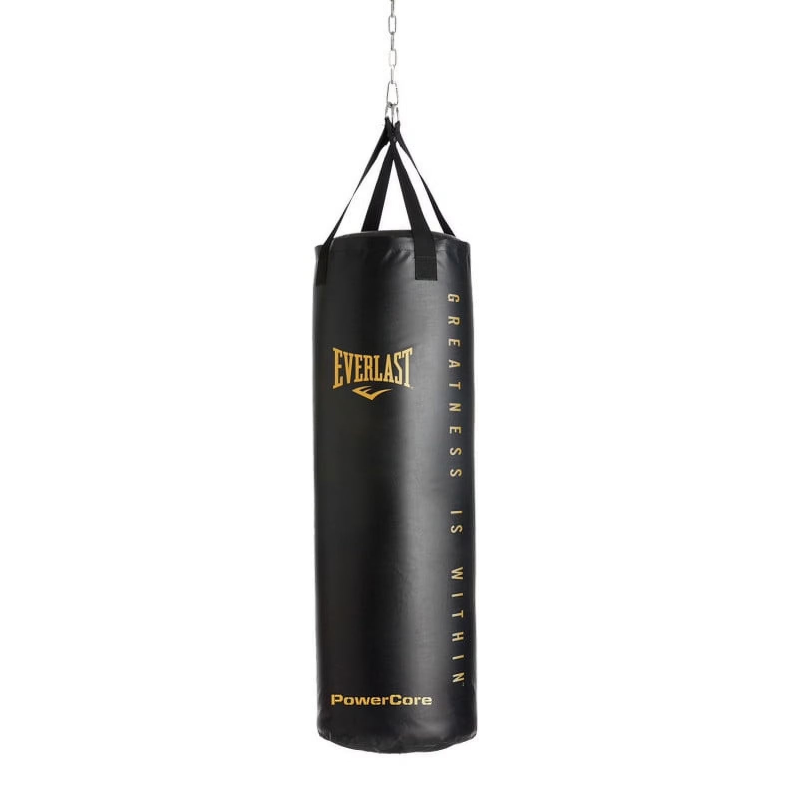 Powercore Heavy Bag, 80Lb, Black/Gold – for Boxing, MMA & Fitness Training